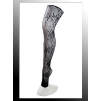 Leggings/ Tights/ Pantyhose - Mesh - Black - SK-LGN2482